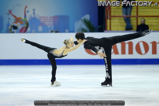 2013-02-28 Milano - World Junior Figure Skating Championships 0946 Giulia Foresti-Leo Luca Sforza ITA